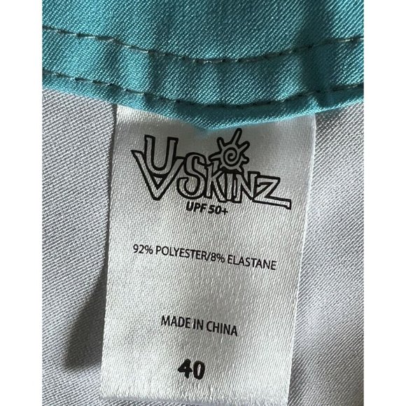 Men's UV Skins Board Shorts Swim Trunks Size 40 Blue Gray UPF 50+ Protection - Picture 3 of 3